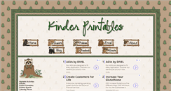 Desktop Screenshot of kinderprintables.com